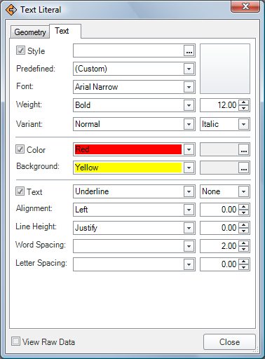Fill Area Page